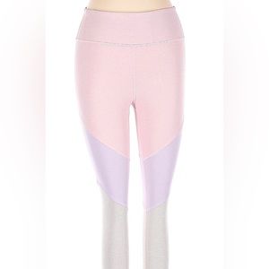 Outdoor Voices 7/8 Tri-Tone Leggings - Size S, Pink/Lilac/Gray - LIKE NEW